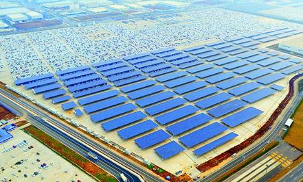 華中最大的&ldquo;光伏車棚&rdquo;在漢建成并網(wǎng)發(fā)電