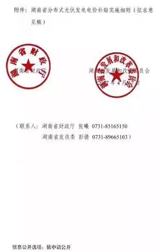 湖南省出新政：省級補貼0.2元/度！