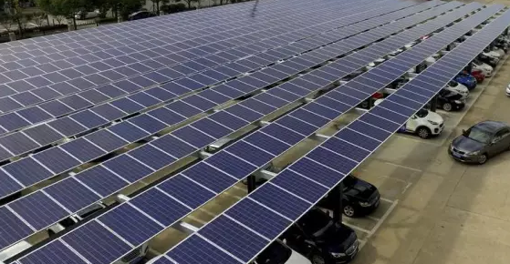 &ldquo;光伏發(fā)電+停車場(chǎng)&ldquo;亮相安徽全椒