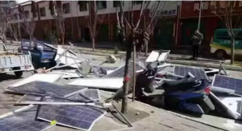 農(nóng)村光伏電站被暴風(fēng)雨侵襲毀損失嚴(yán)重 反過來看卻是件好事