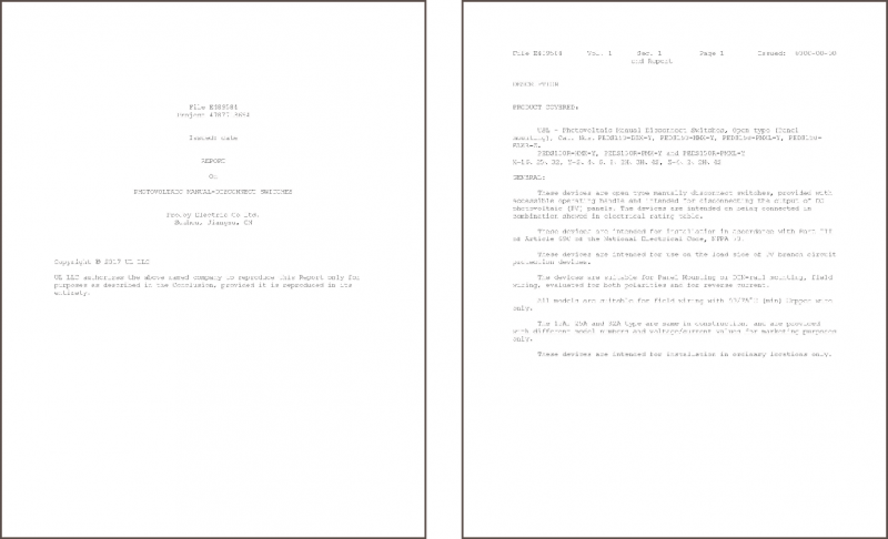 普兆PEDS全型號、多觸點(diǎn)光伏直流開關(guān)通過UL508i認(rèn)證，再創(chuàng)國內(nèi)UL認(rèn)證第一