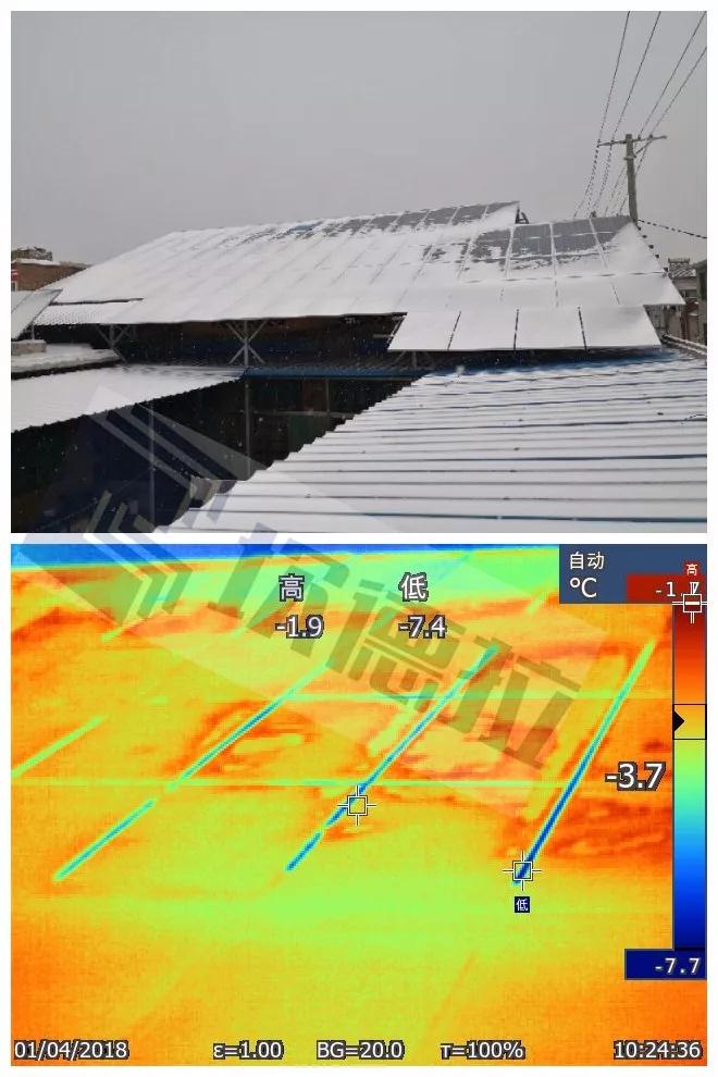 寒冷！光伏組件熱斑溫度實(shí)測！
