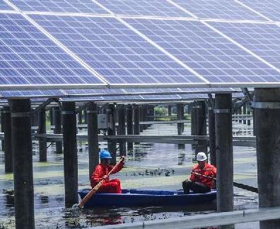 浙江長興：光伏板下養(yǎng)小龍蝦　&ldquo;一地兩用&rdquo;收益多