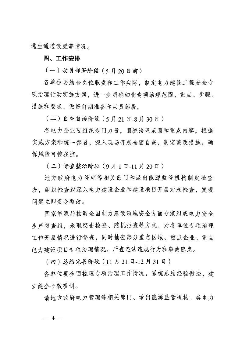 國家能源局發(fā)布太陽能發(fā)電等發(fā)電建設(shè)工程施工安全專項(xiàng)治理行動(dòng)實(shí)施方案通知